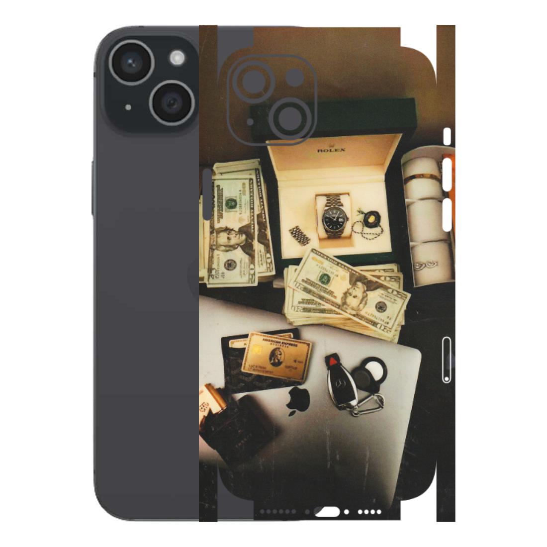 Apple iPhone Skins (All Models) - Luxury Lifestyle - Transparent Finish (T-11) iPhone 15 Plus
