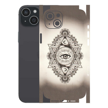 Apple iPhone Skins (All Models) - Illuminati Great Eye - Transparent Finish (T-14) iPhone 15 Plus
