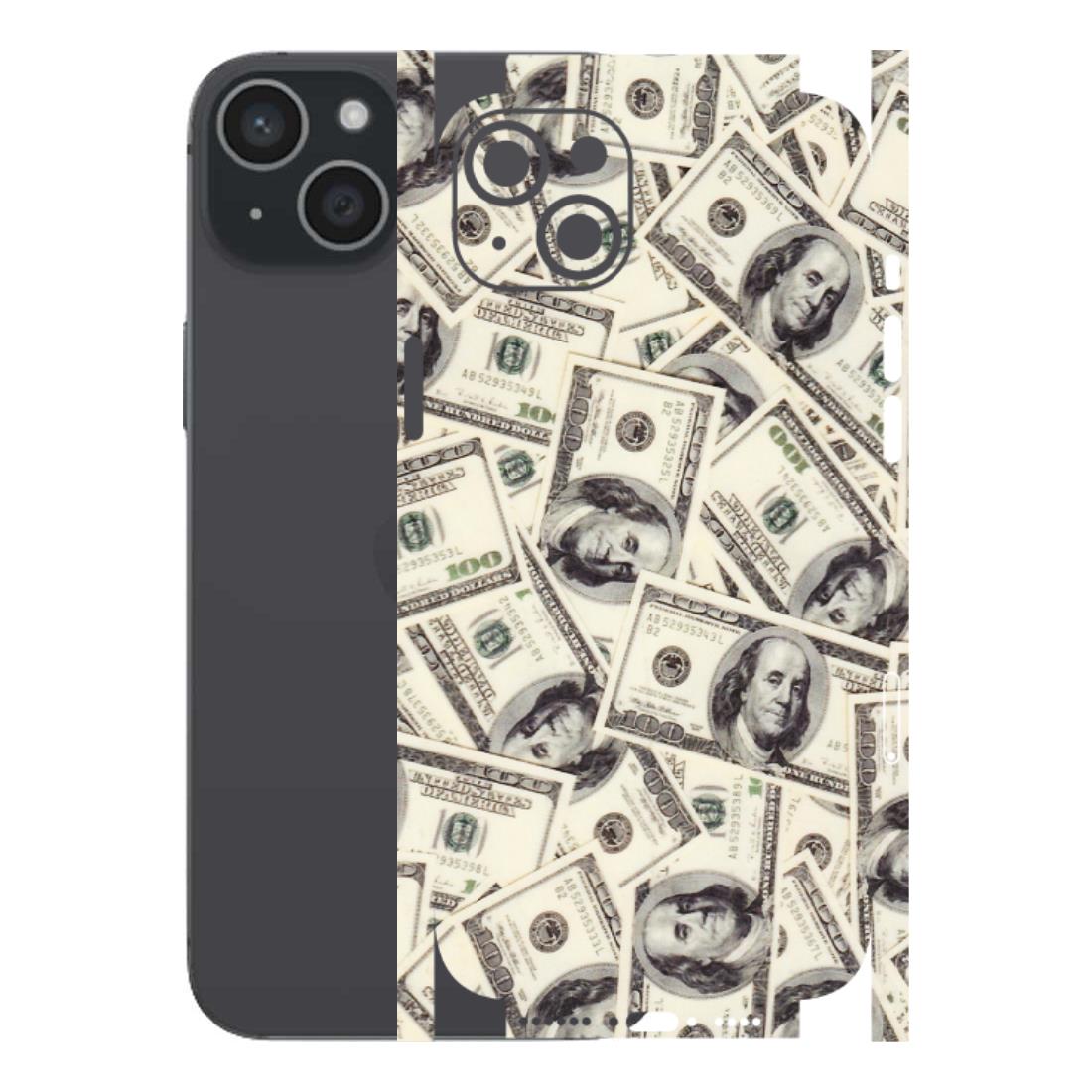 Apple iPhone Skins (All Models) - Dollar Lover - Transparent Finish (T-17) iPhone 15 Plus
