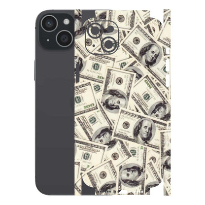 Apple iPhone Skins (All Models) - Dollar Lover - Transparent Finish (T-17) iPhone 15 Plus