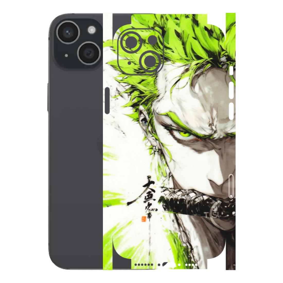 Apple iPhone Skins (All Models) - Roro Taku Anime - Transparent Finish (T-18) iPhone 15 Plus
