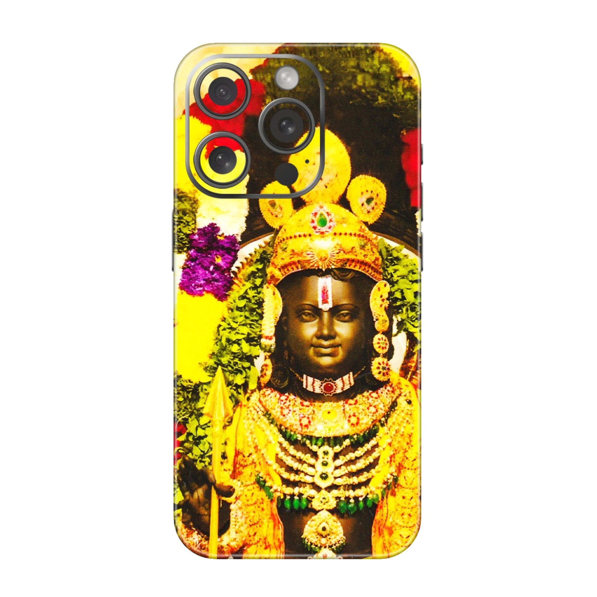 Apple iPhone Skins (All Models) - Ram Lalla Ayodhya - 3D Embossed Finish (L-103) iPhone 15 Pro