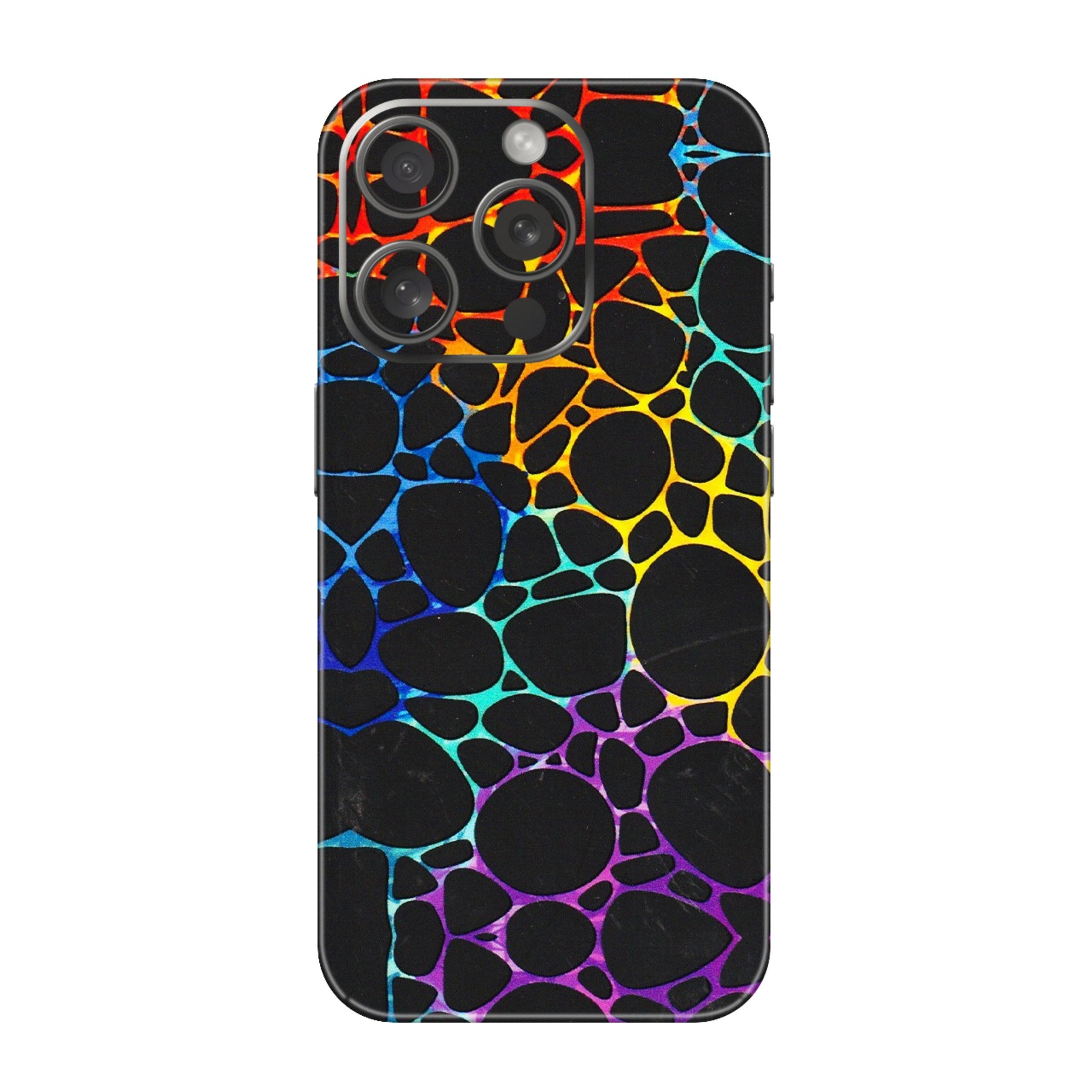 Apple iPhone Skins (All Models) - Abstract Art MultiColour - 3D Embossed Finish (L-133) iPhone 15 Pro