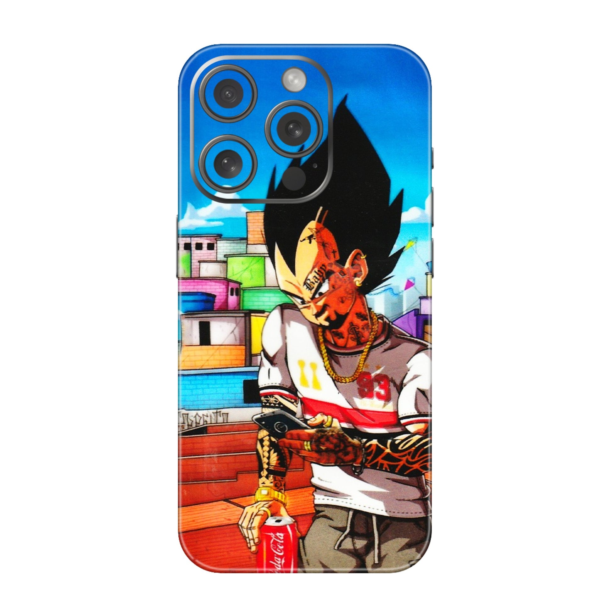 Apple iPhone Skins (All Models) - Vegeta - 3D Embossed Finish (L-136) iPhone 15 Pro
