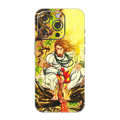 Apple iPhone Skins (All Models) - Lord Hanuman - 3D Embossed Finish (L-152) iPhone 15 Pro