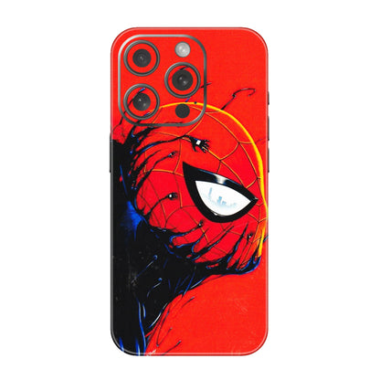 Apple iPhone Skins (All Models) - Spiderman Face Venom - 3D Embossed Finish (L-165) iPhone 15 Pro