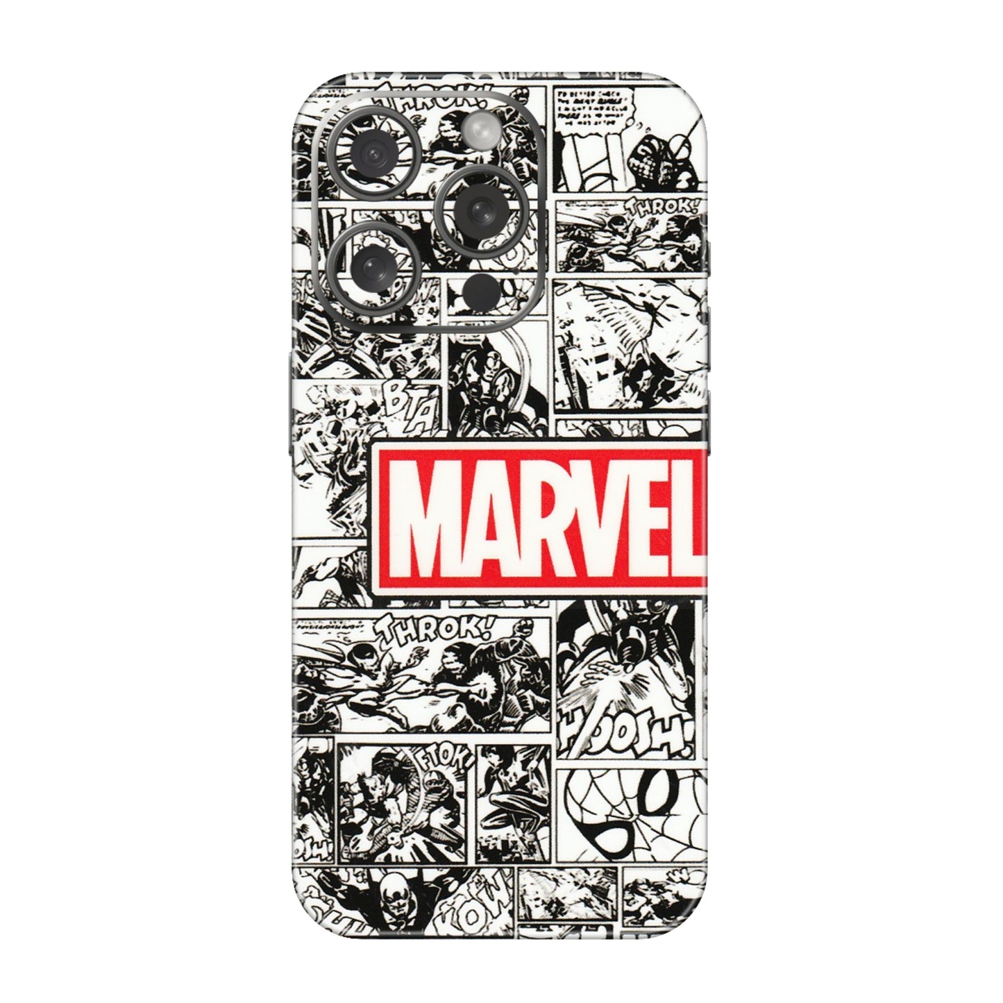 Apple iPhone Skins (All Models) - Marvel Comic - 3D Embossed Finish (L-171) iPhone 15 Pro