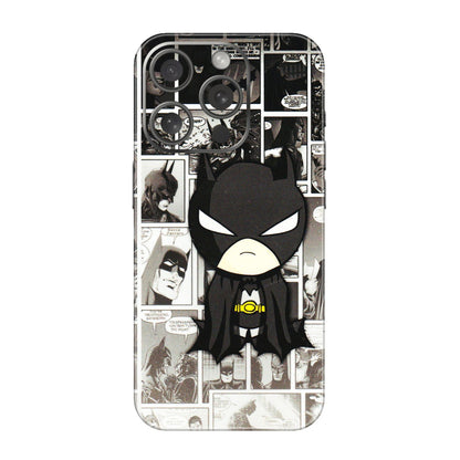 Apple iPhone Skins (All Models) - Toon Batman - 3D Embossed Finish (L-182) iPhone 15 Pro