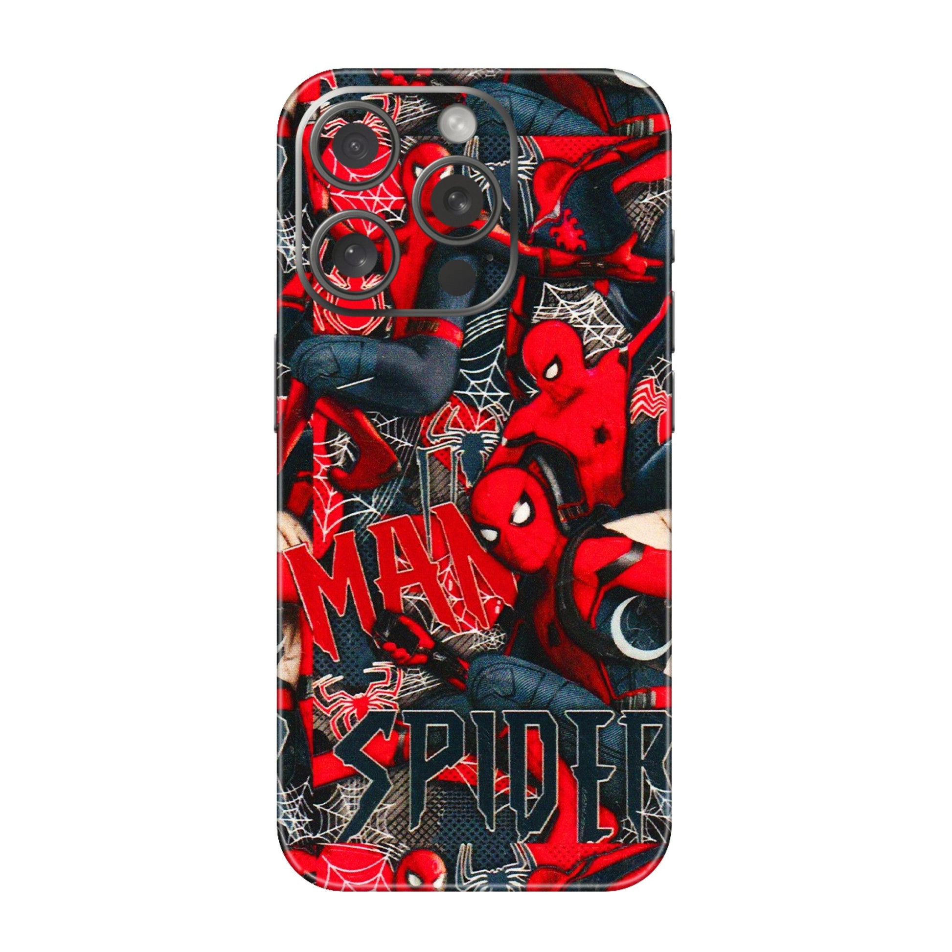 Apple iPhone Skins (All Models) - SpiderMan Cool - 3D Embossed Finish (L-188) iPhone 15 Pro