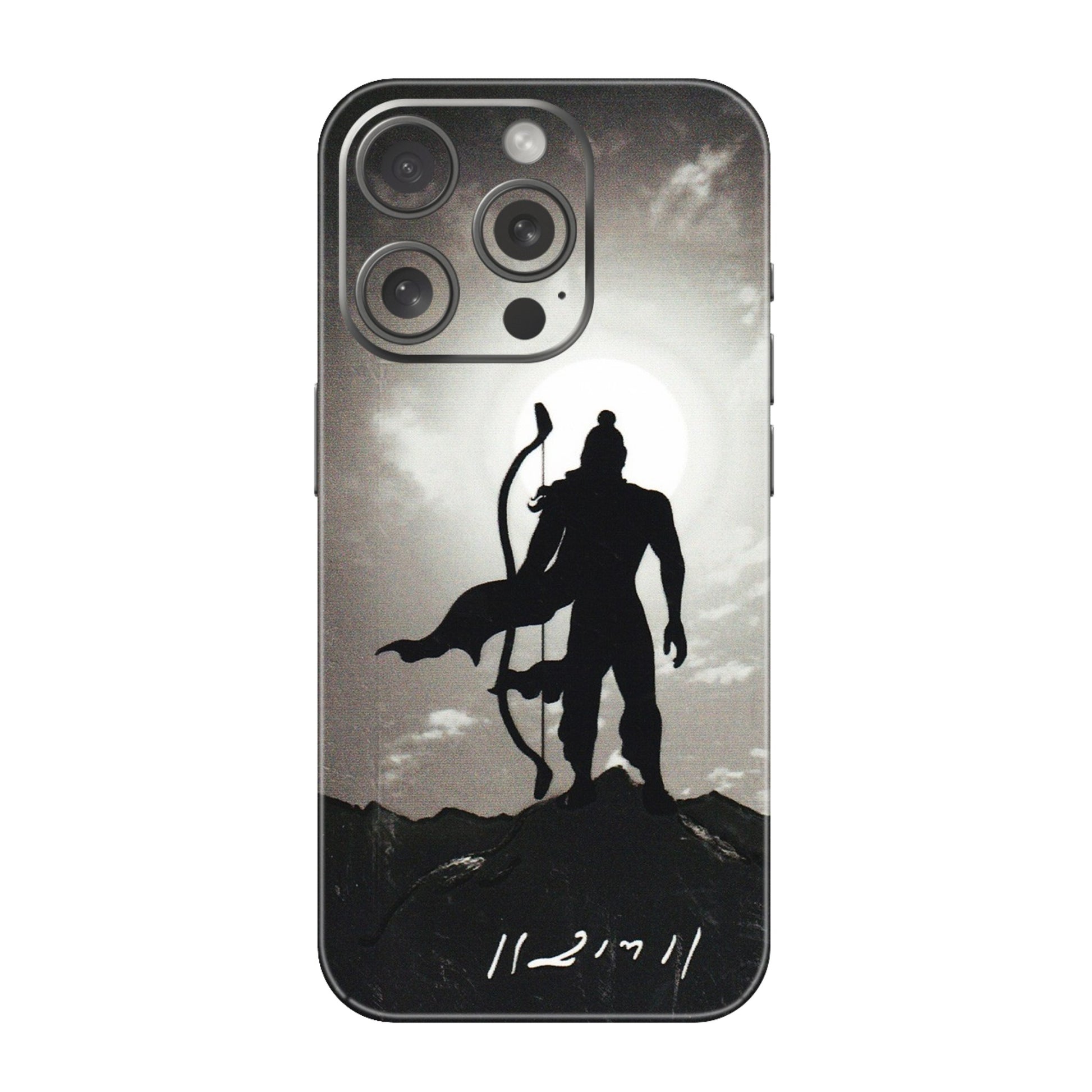 Apple iPhone Skins (All Models) - Jai Siya Ram - 3D Embossed Finish (L-200) iPhone 15 Pro