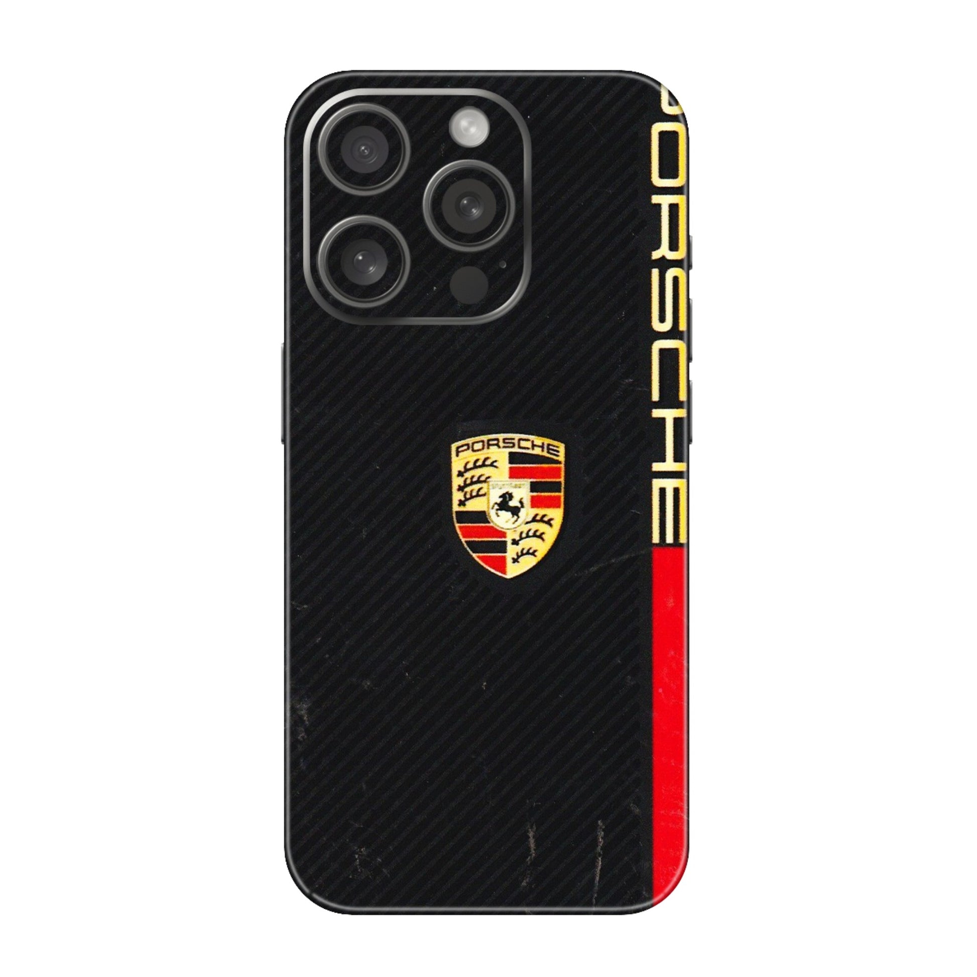 Apple iPhone Skins (All Models) - Premium Porsche - 3D Embossed Finish (L-225) iPhone 15 Pro