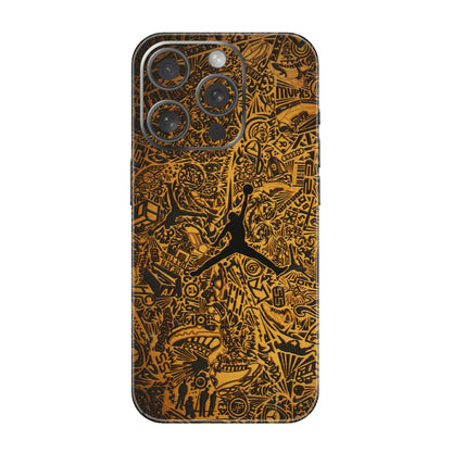 Apple iPhone Skins (All Models) - Premium Gold Basketball Player - 3D Embossed Finish (L-236) iPhone 15 Pro