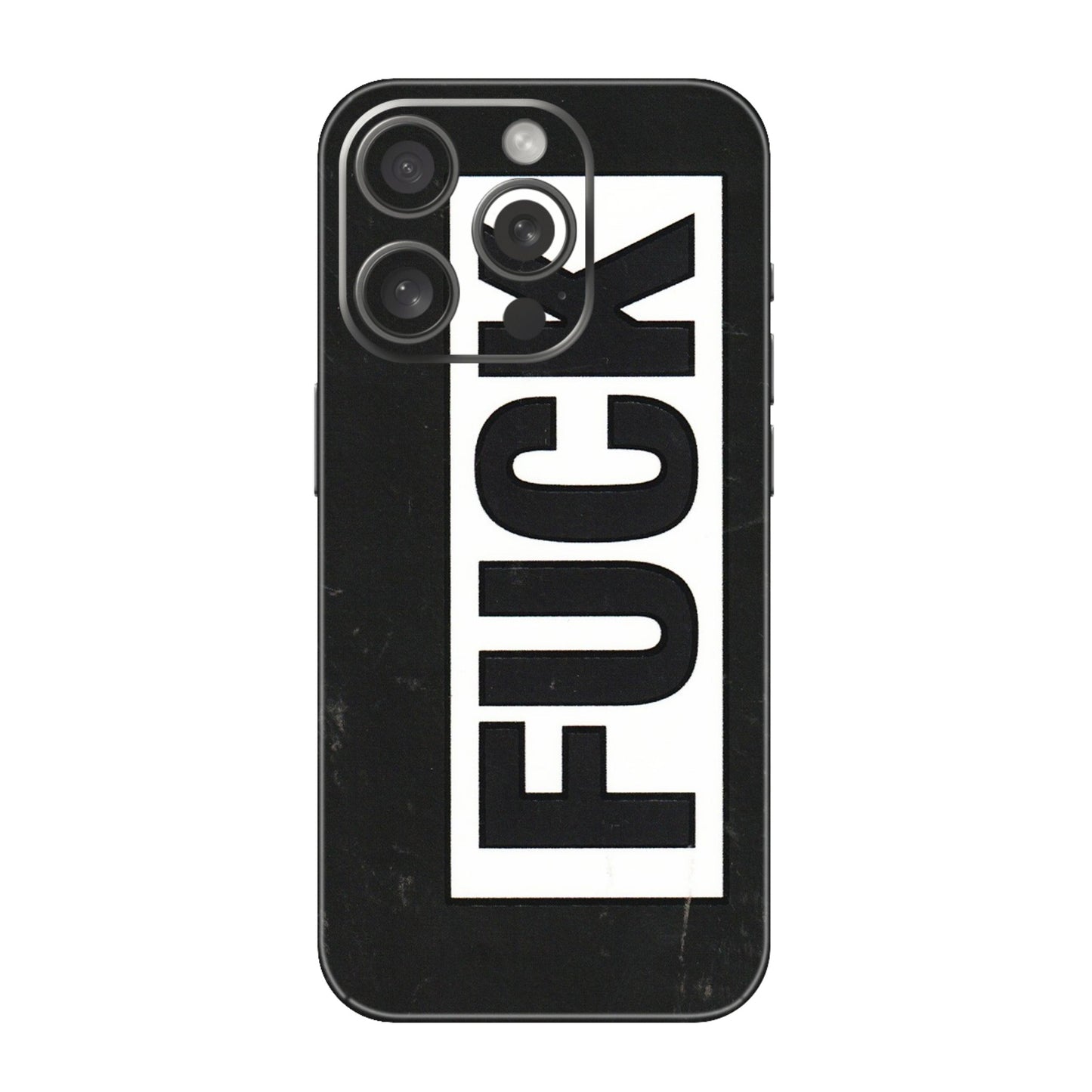 Apple iPhone Skins (All Models) - The F Word - 3D Embossed Finish (L-255) iPhone 15 Pro