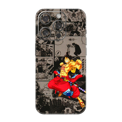 Apple iPhone Skins (All Models) - One Piece Rocket Punch Manga - 3D Embossed Finish (L-25) iPhone 15 Pro