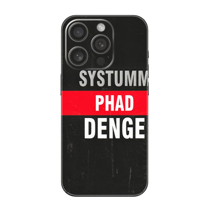 Apple iPhone Skins (All Models) - Systumm Phad Denge - 3D Embossed Finish (L-278) iPhone 15 Pro