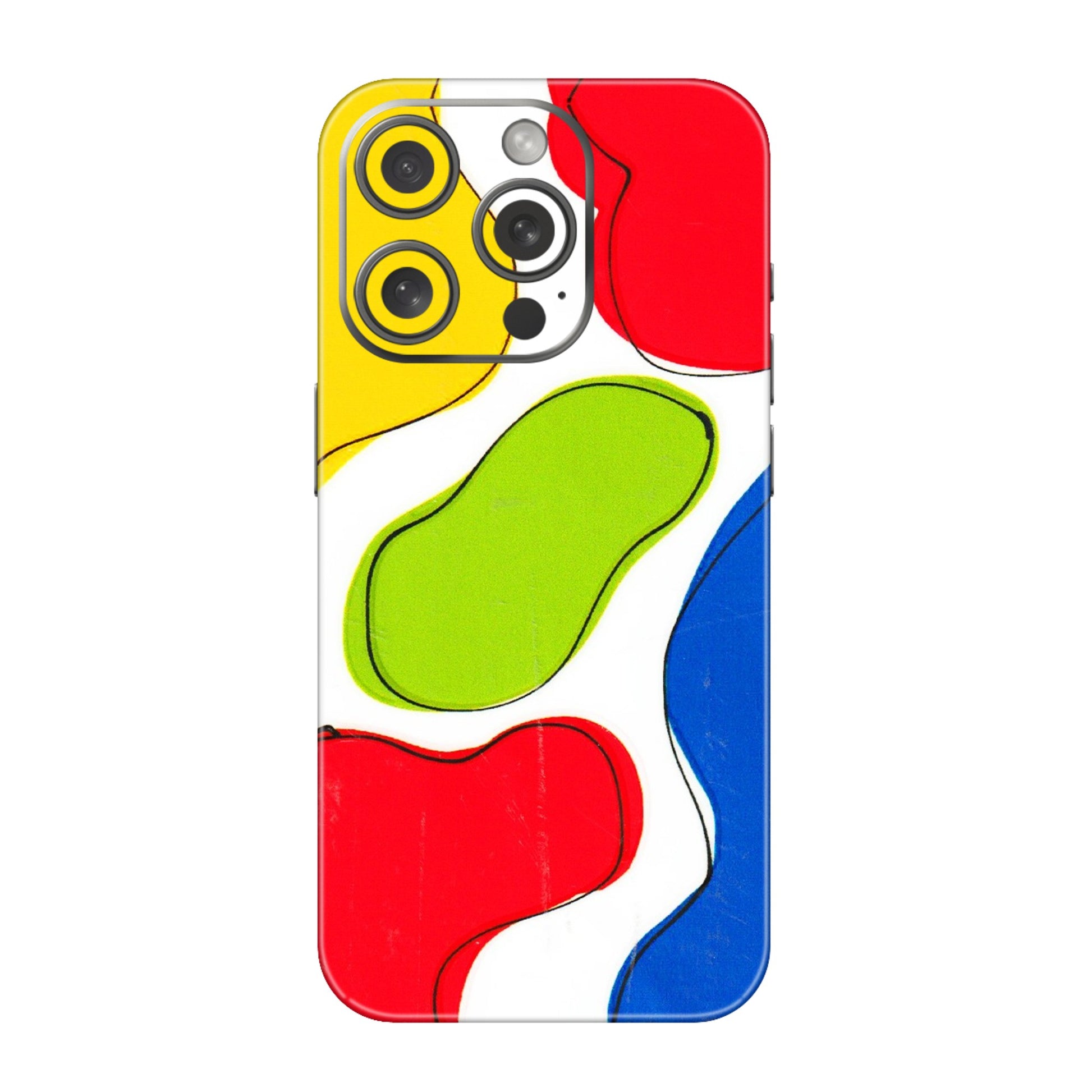 Apple iPhone Skins (All Models) - RGB Colour Paint - 3D Embossed Finish (L-284) iPhone 15 Pro