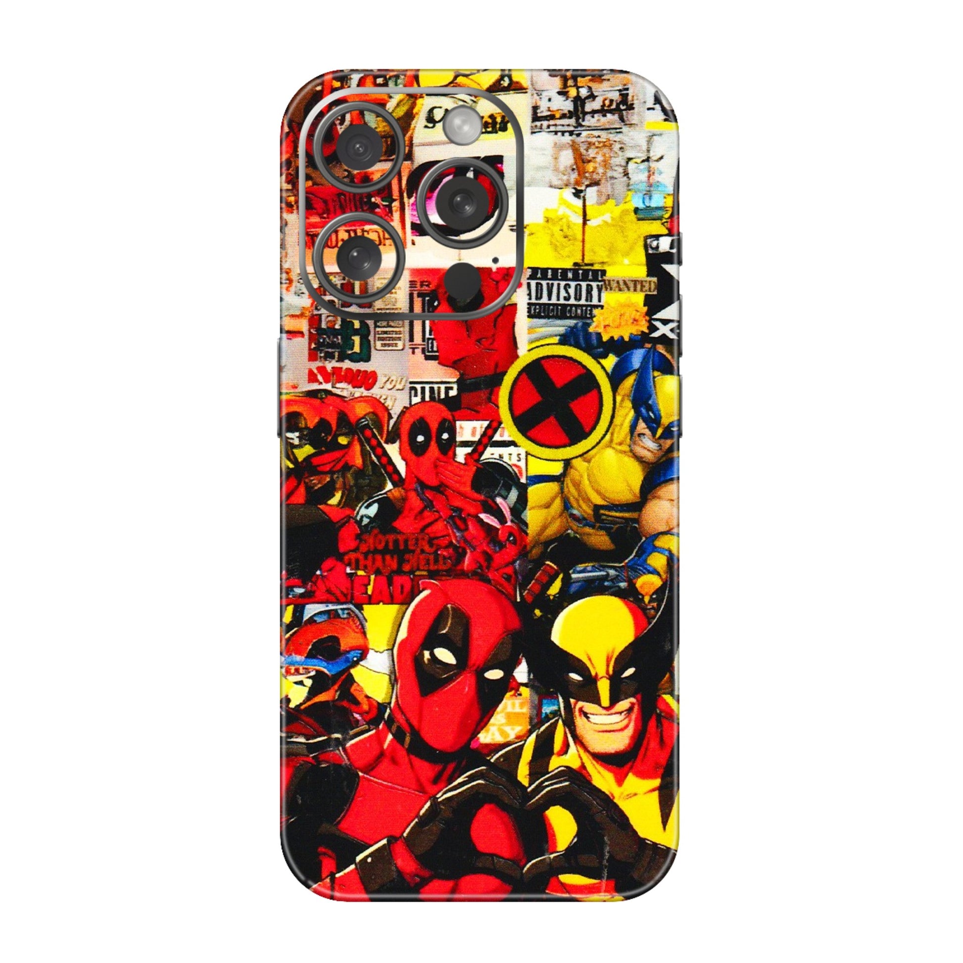 Apple iPhone Skins (All Models) - Spidy Wolverine - 3D Embossed Finish (L-310) iPhone 15 Pro