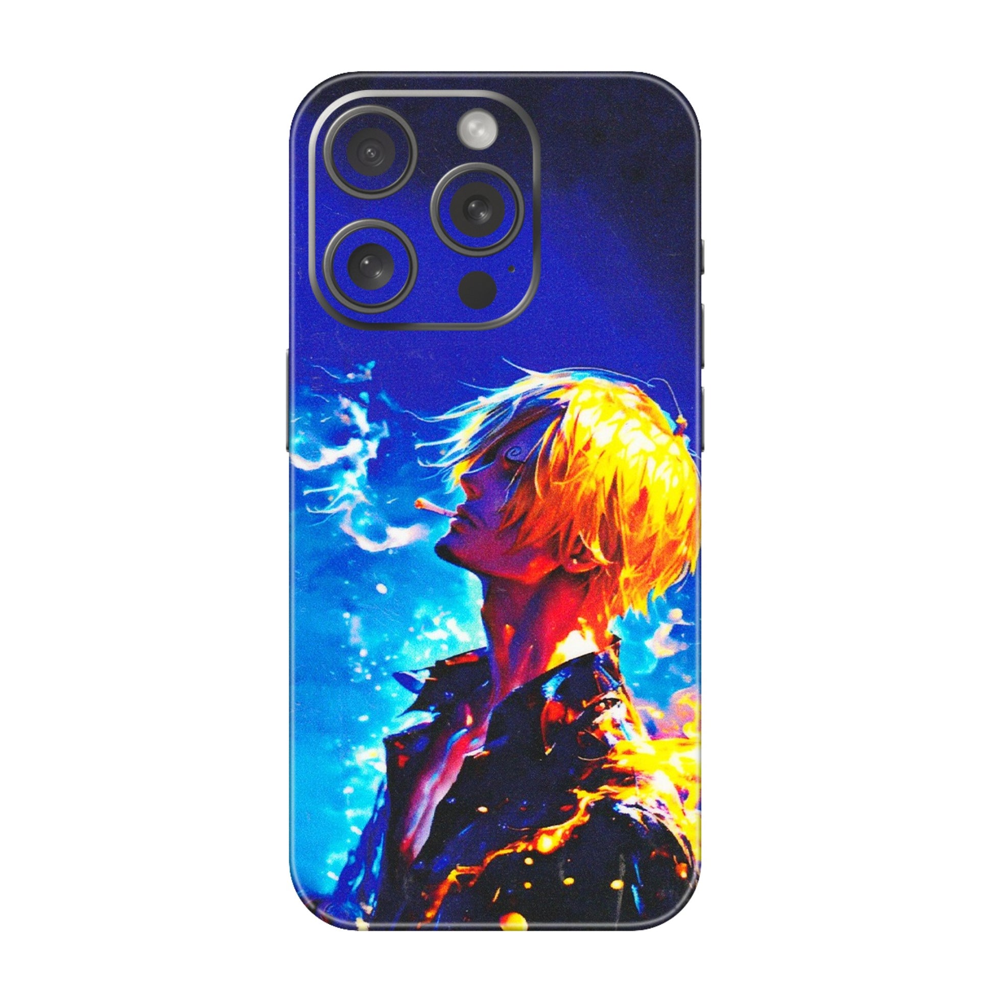 Apple iPhone Skins (All Models) - Sanji Vinsmoke One Piece - 3D Embossed Finish (L-319) iPhone 15 Pro