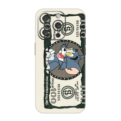 Apple iPhone Skins (All Models) - Tom Hundred Dollar - 3D Embossed Finish (L-324) iPhone 15 Pro