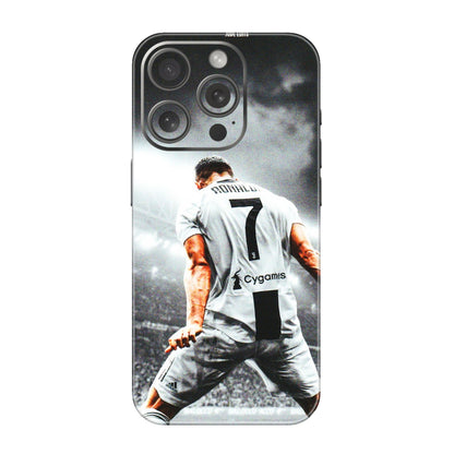 Apple iPhone Skins (All Models) - Ronaldo CR7 Crazy - 3D Embossed Finish (L-44) iPhone 15 Pro