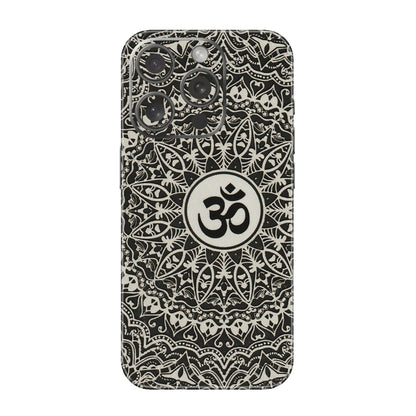 Apple iPhone Skins (All Models) - Aum Elegant Mandala - 3D Embossed Finish (L-62) iPhone 15 Pro