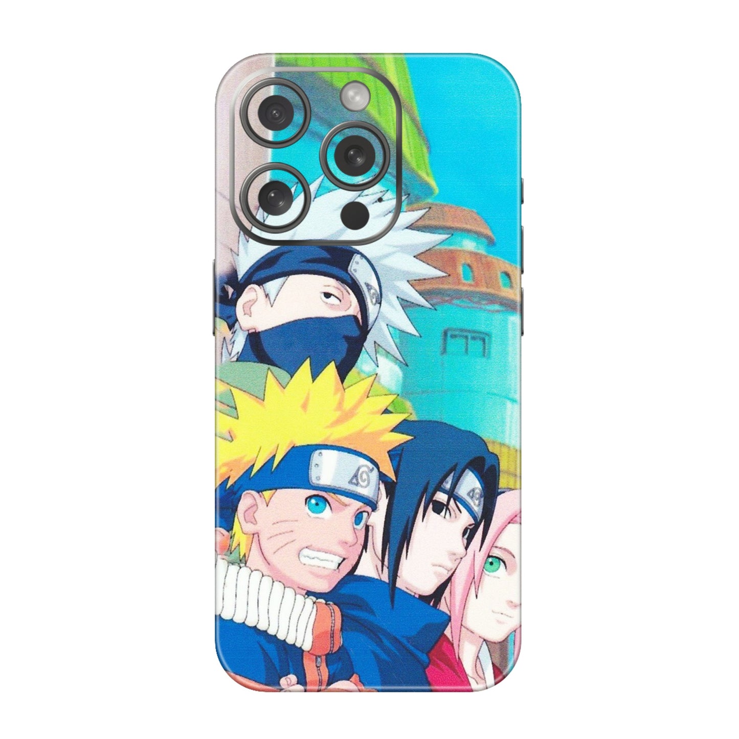 Apple iPhone Skins (All Models) - Team Minato And Kakashi - Matte Finish (M-101) iPhone 15 Pro