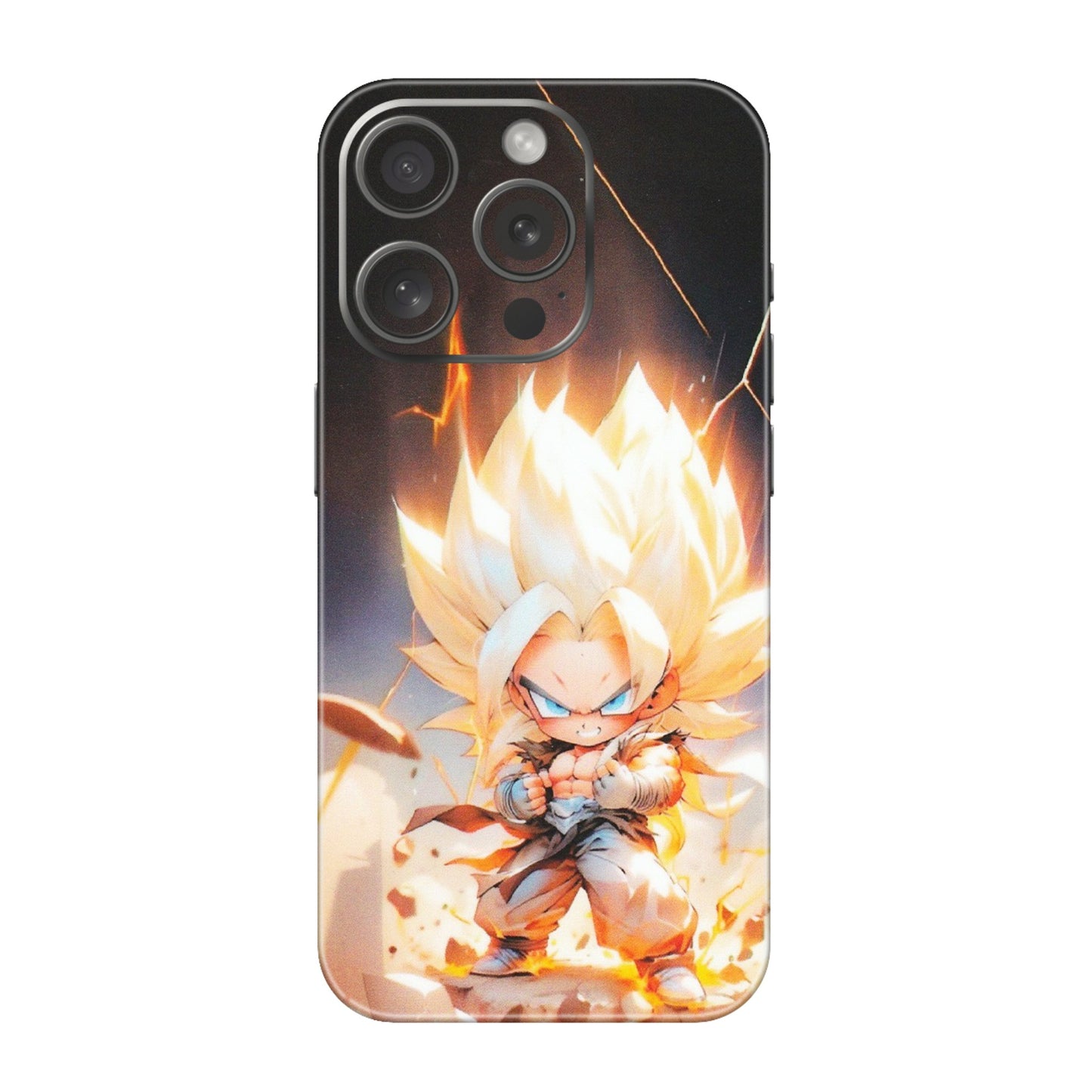 Apple iPhone Skins (All Models) - Goku Dragon Cute Anime - Matte Finish (M-131) iPhone 15 Pro