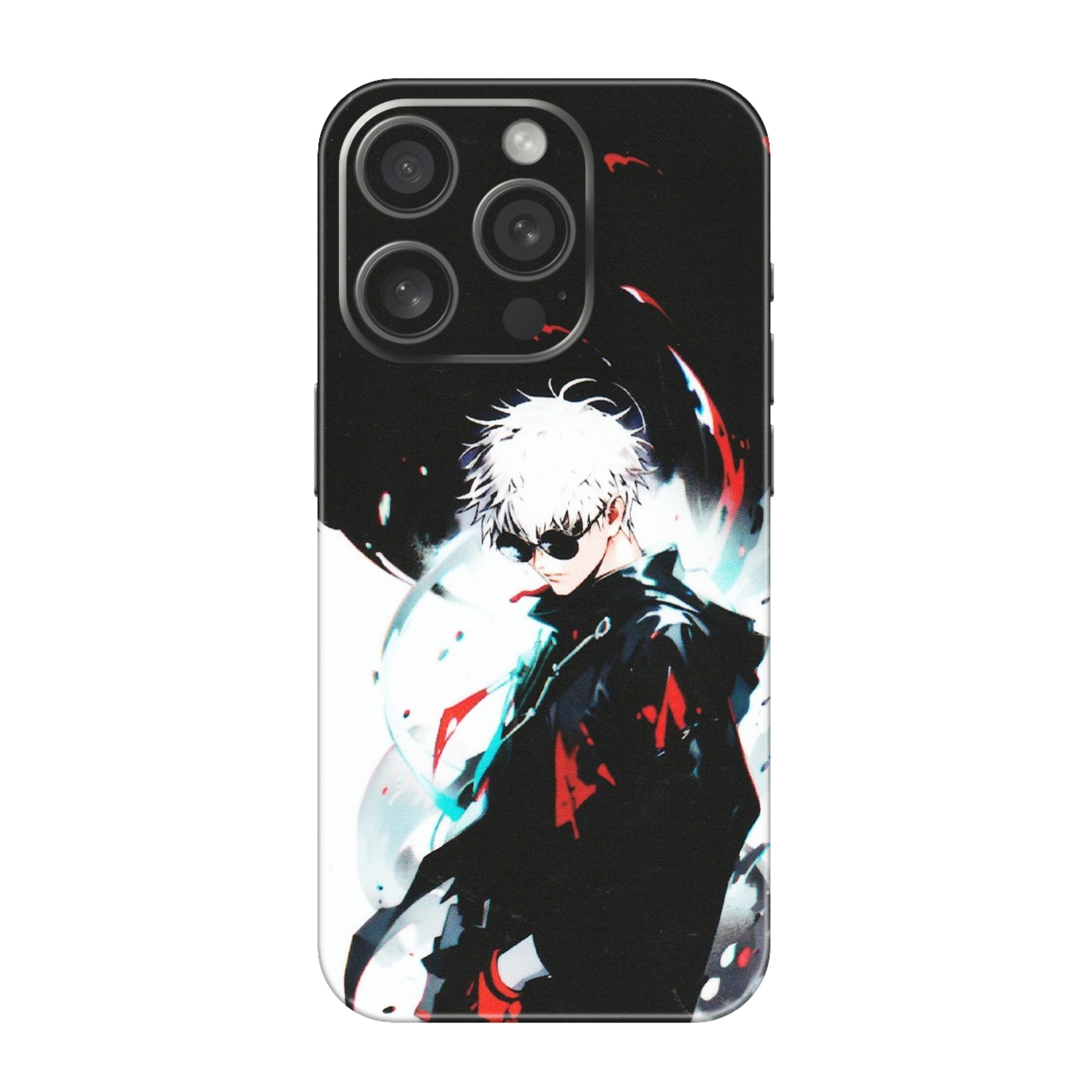 Apple iPhone Skins (All Models) - Gojo Powerful Charater Kaisen Anime - Matte Finish (M-144) iPhone 15 Pro