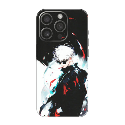 Apple iPhone Skins (All Models) - Gojo Powerful Charater Kaisen Anime - Matte Finish (M-144) iPhone 15 Pro