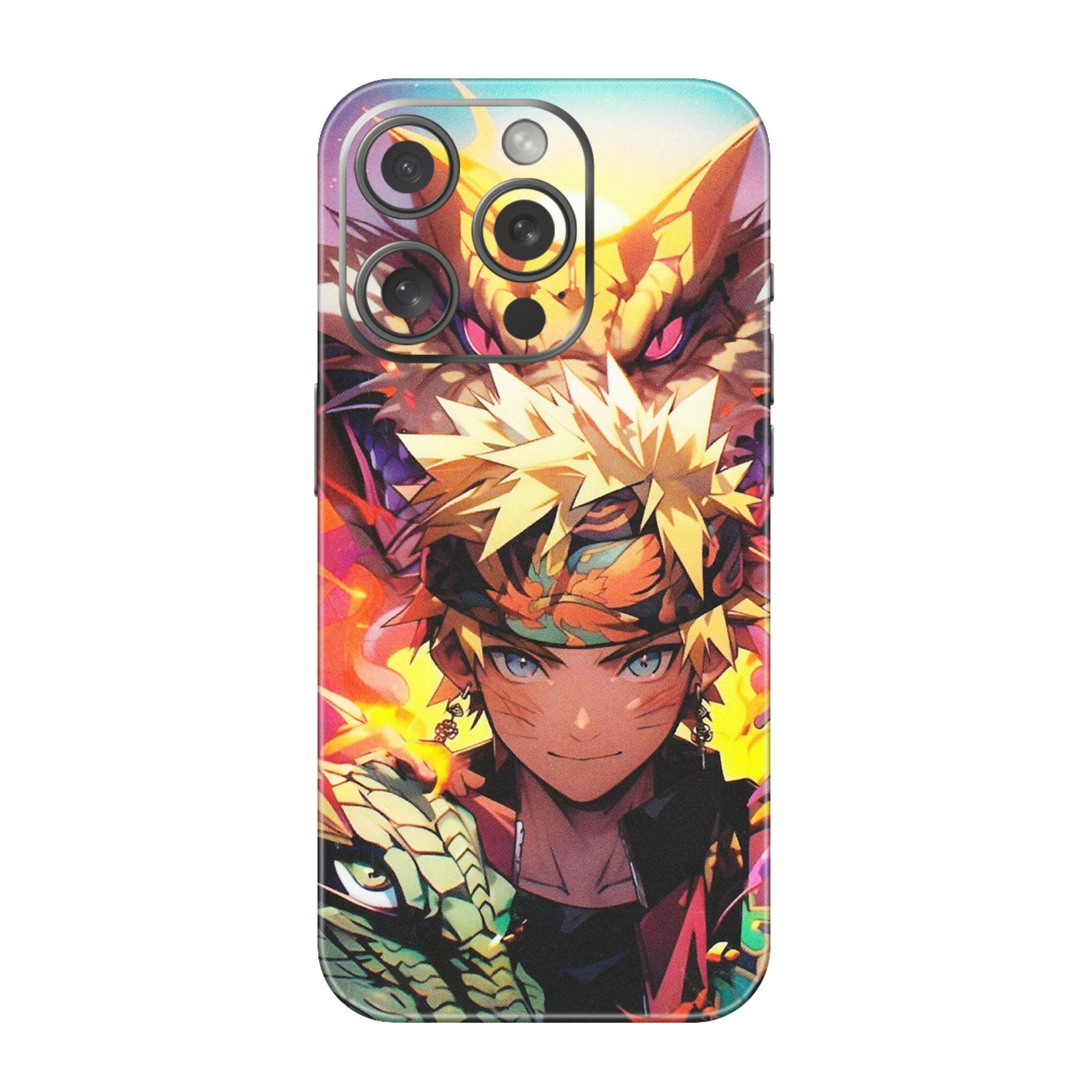 Apple iPhone Skins (All Models) - Angry Naruto Anime - Matte Finish (M-148) iPhone 15 Pro