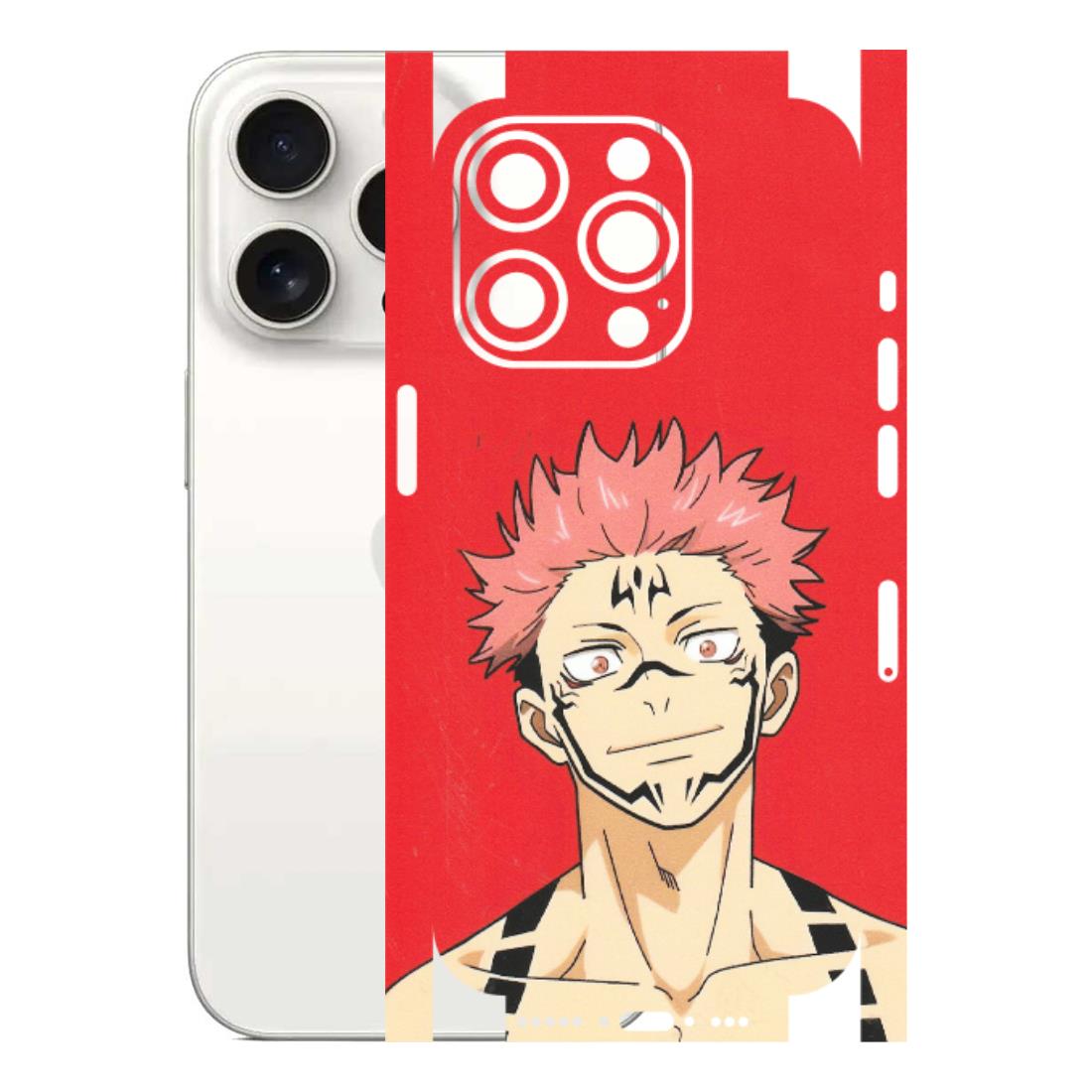Apple iPhone Skins (All Models) - Ryomen Sukuna Fun Anime - Matte Finish (M-153) iPhone 15 Pro