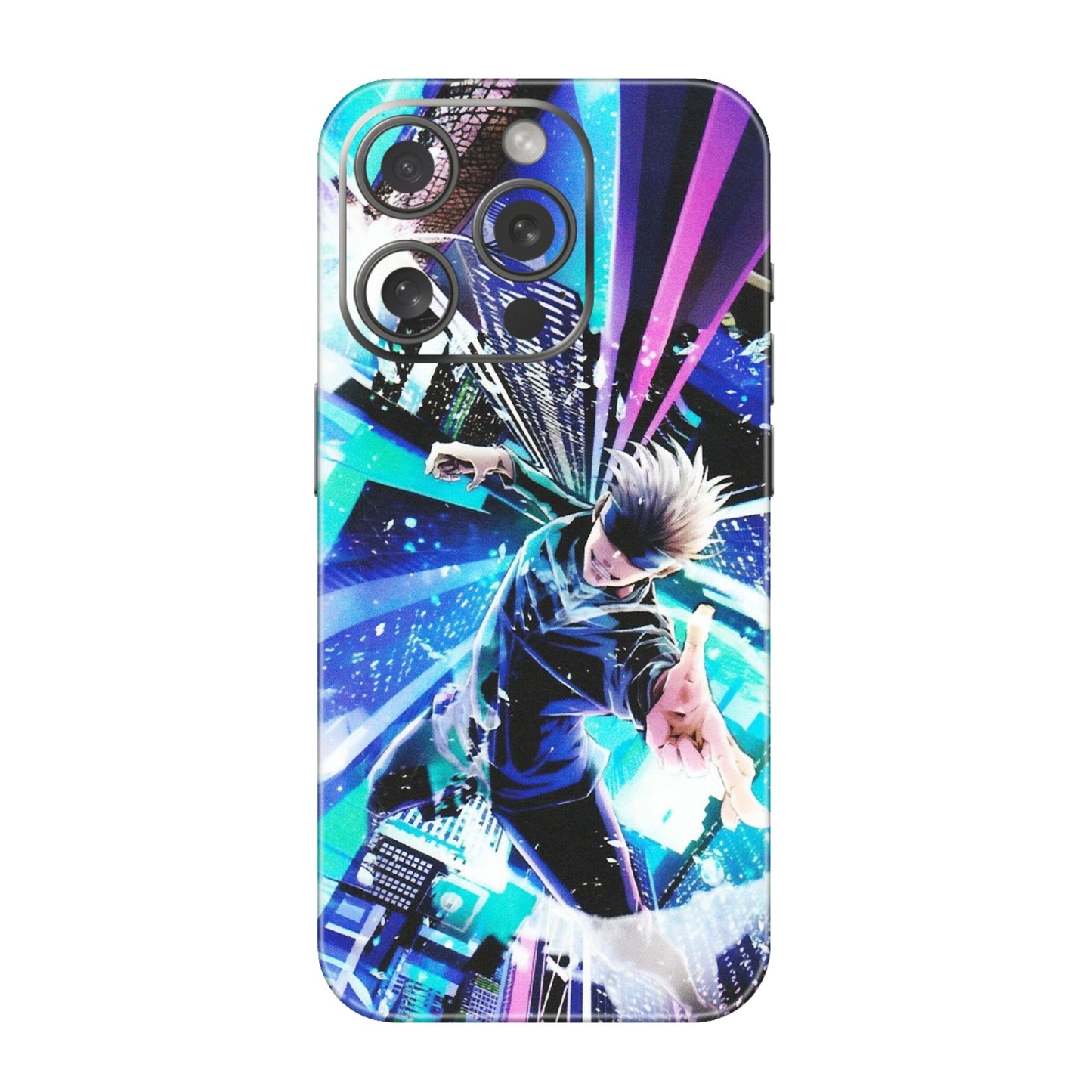 Apple iPhone Skins (All Models) - Manga Action Jujustu Kaisen Anime - Matte Finish (M-155) iPhone 15 Pro