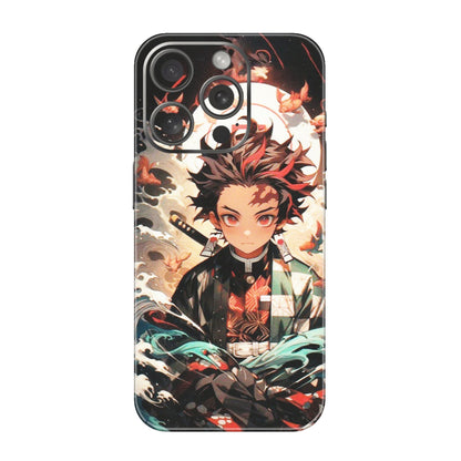 Apple iPhone Skins (All Models) - Tanjiro Demon Slayer Anime - Matte Finish (M-158) iPhone 15 Pro