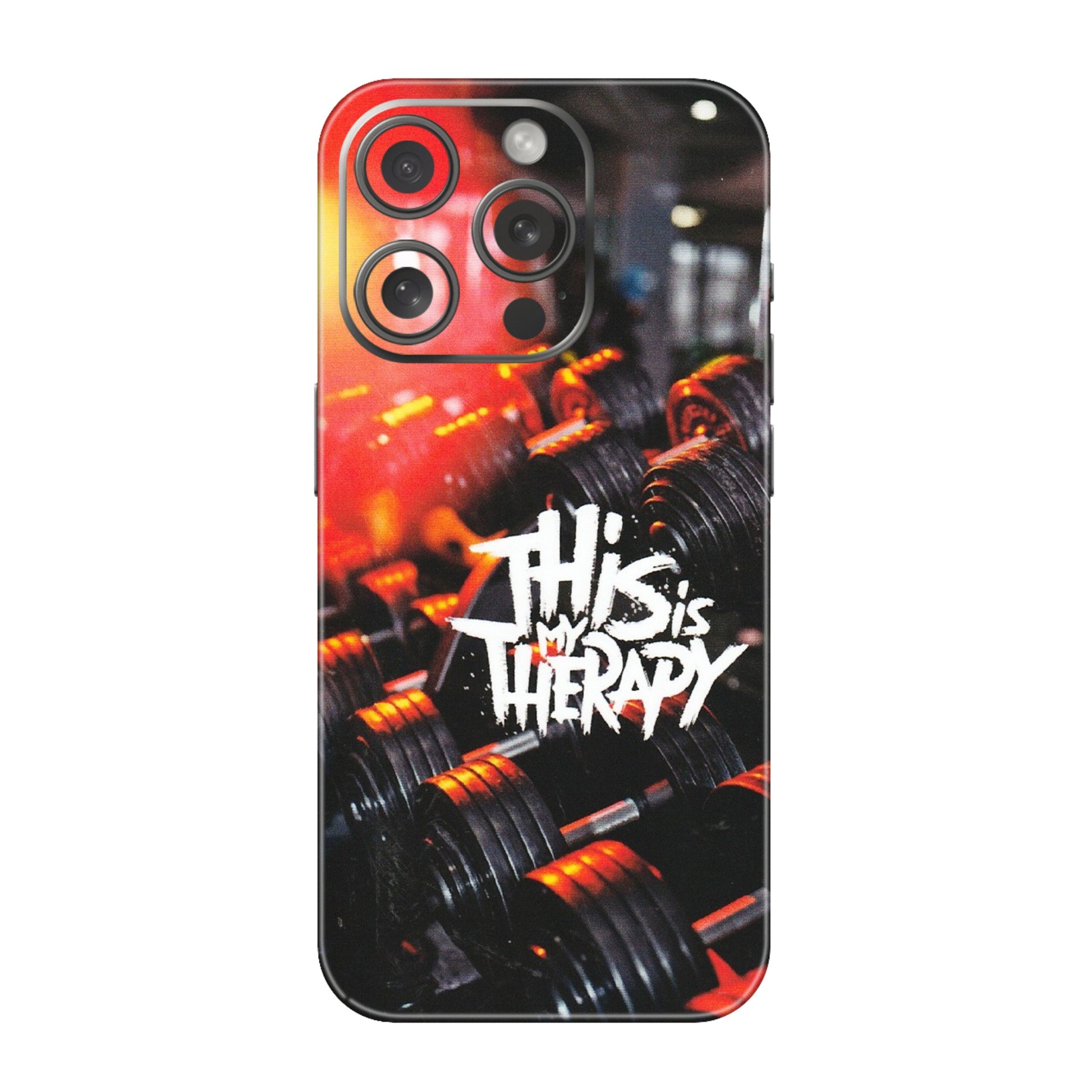 Apple iPhone Skins (All Models) - GYM Lover Therapy - Matte Finish (M-160) iPhone 15 Pro