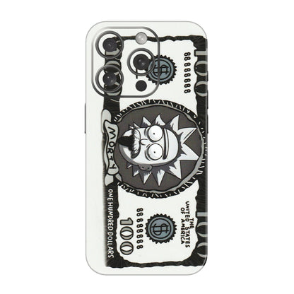 Apple iPhone Skins (All Models) - Rick And Morty Hundred Dollar Anime - Matte Finish (M-161) iPhone 15 Pro