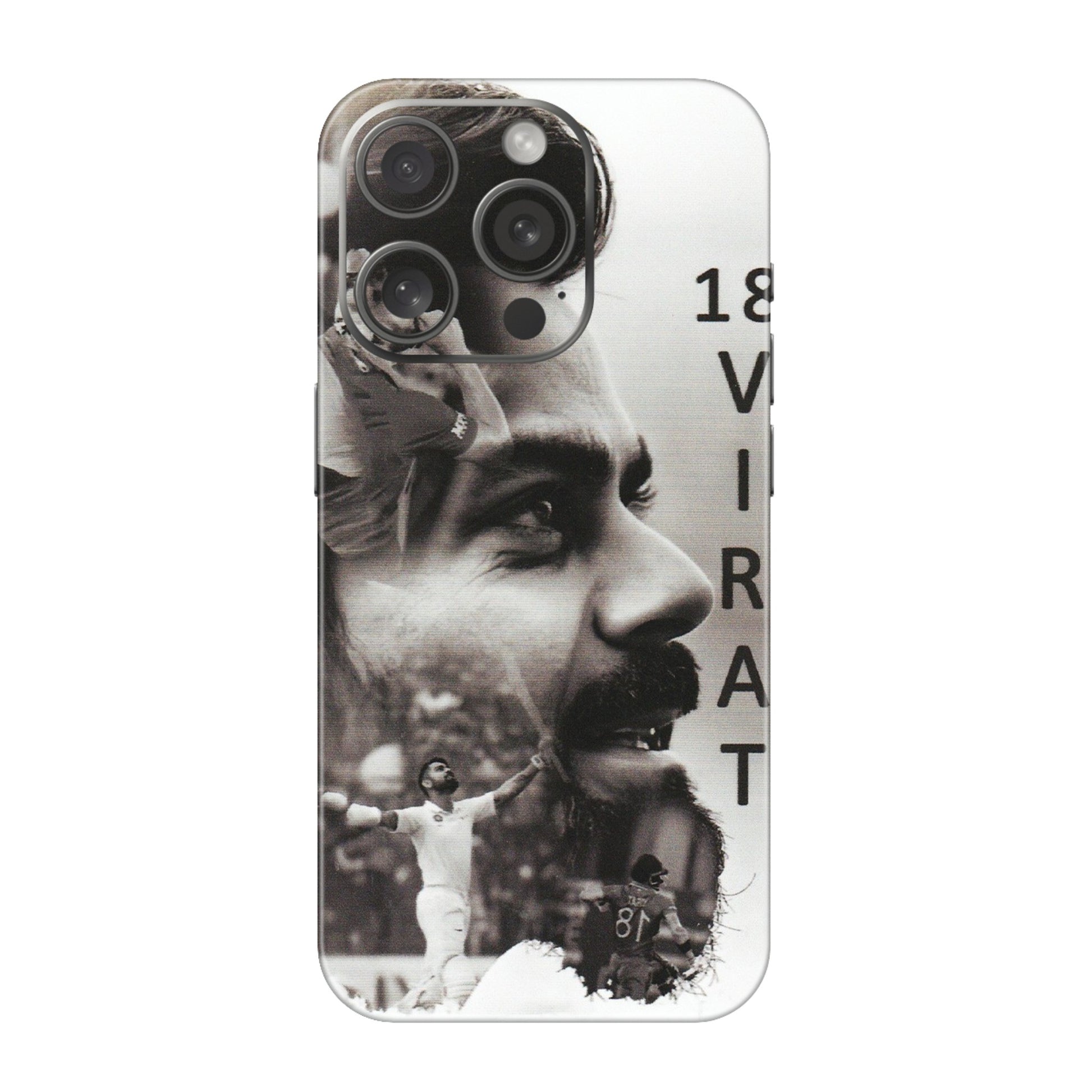 Apple iPhone Skins (All Models) - Virat Kohli Cricketer - Matte Finish (M-163) iPhone 15 Pro