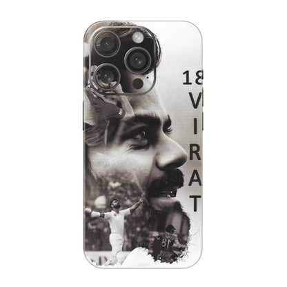 Apple iPhone Skins (All Models) - Virat Kohli Cricketer - Matte Finish (M-163) iPhone 15 Pro