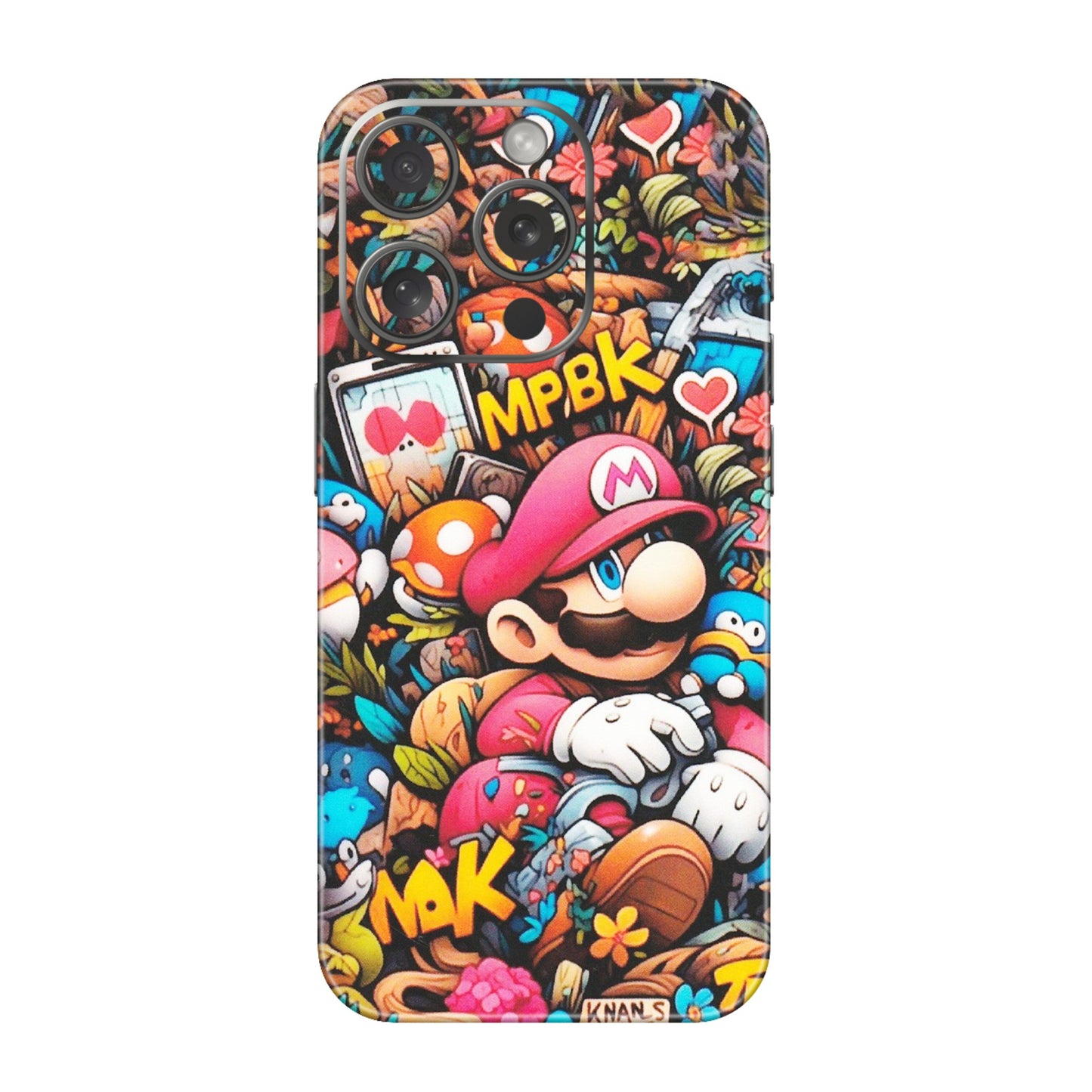 Apple iPhone Skins (All Models) - Super Mario Bros Artistic - Matte Finish (M-173) iPhone 15 Pro