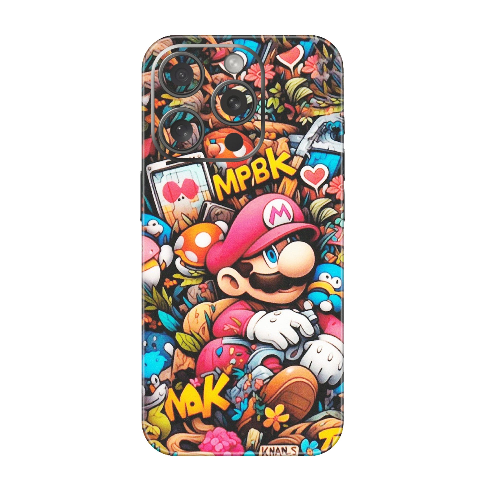 Apple iPhone Skins (All Models) - Super Mario Bros Artistic - Matte Finish (M-173) iPhone 15 Pro