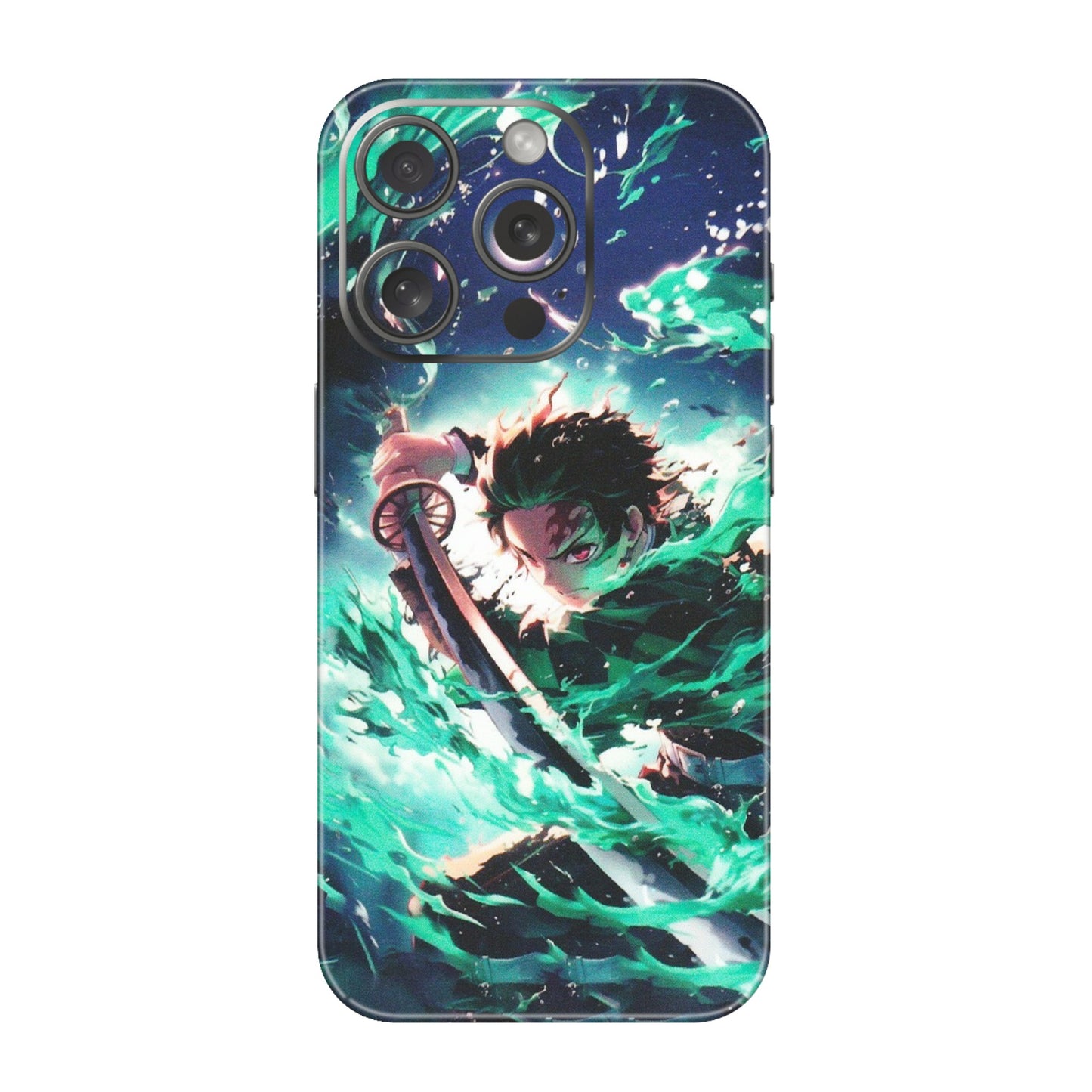 Apple iPhone Skins (All Models) - Sword Fighter Anime - Matte Finish (M-29) iPhone 15 Pro