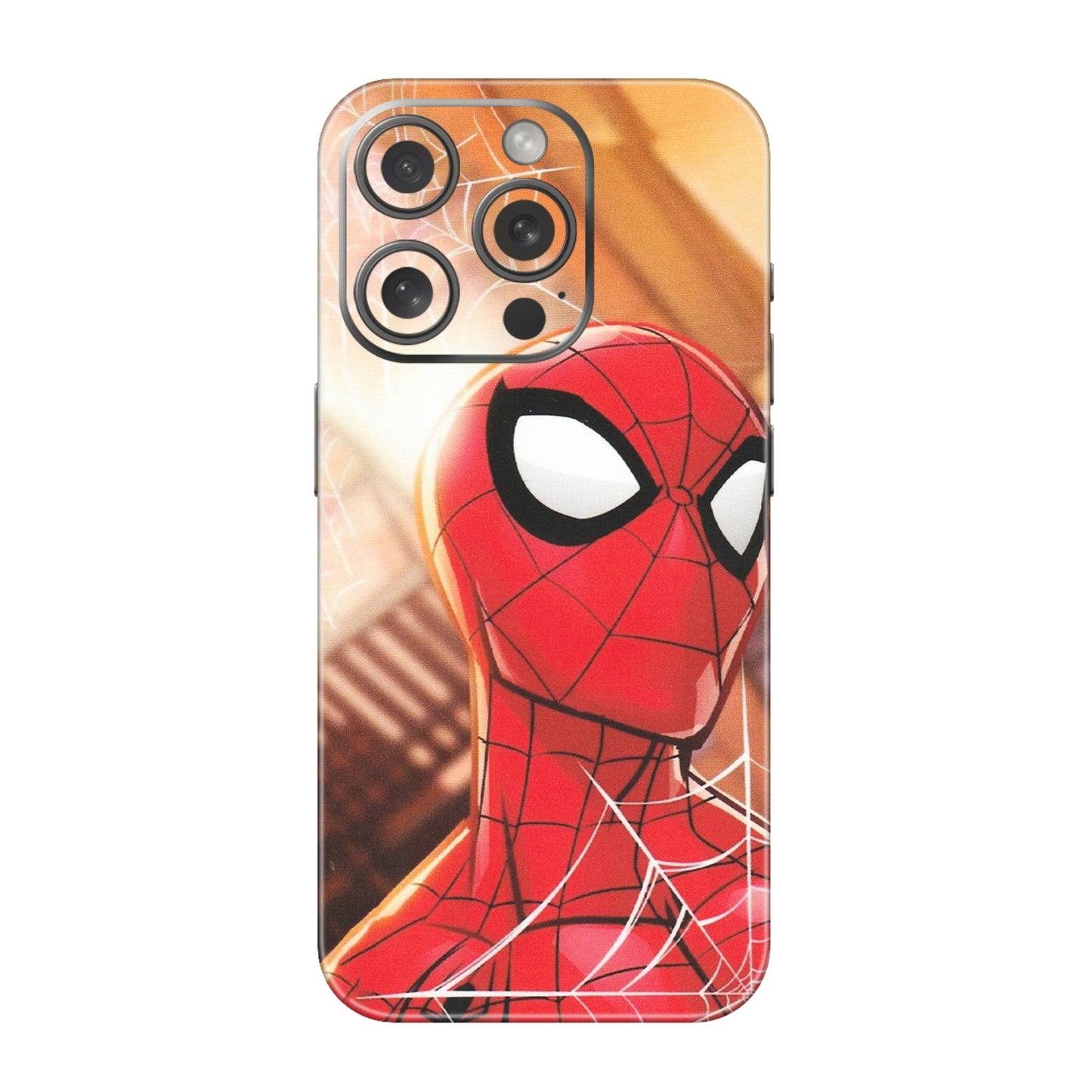 Apple iPhone Skins (All Models) - Spiderman Face New - Matte Finish (M-41) iPhone 15 Pro