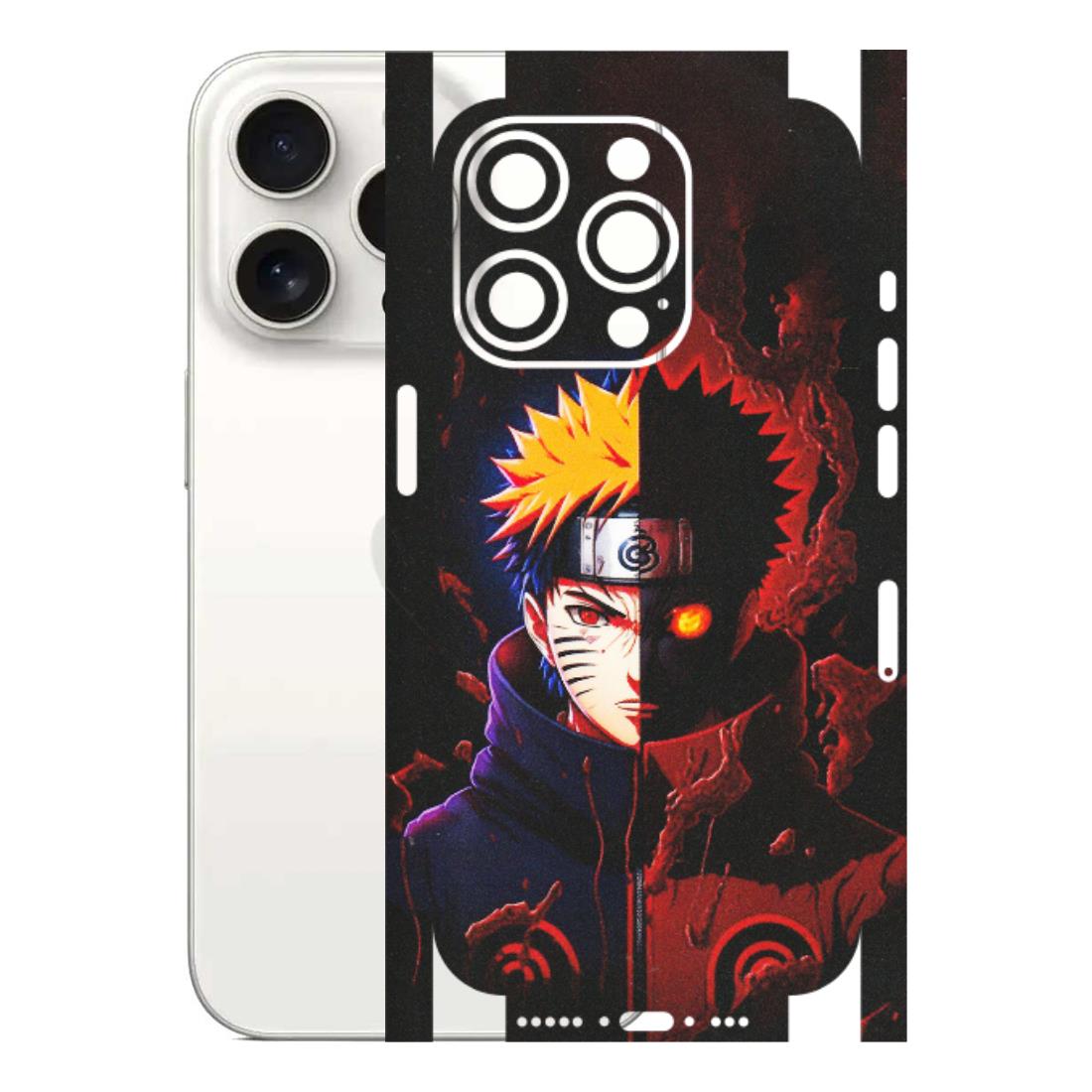 Apple iPhone Skins (All Models) - Naruto X Evil - Matte Finish (M-70) iPhone 15 Pro
