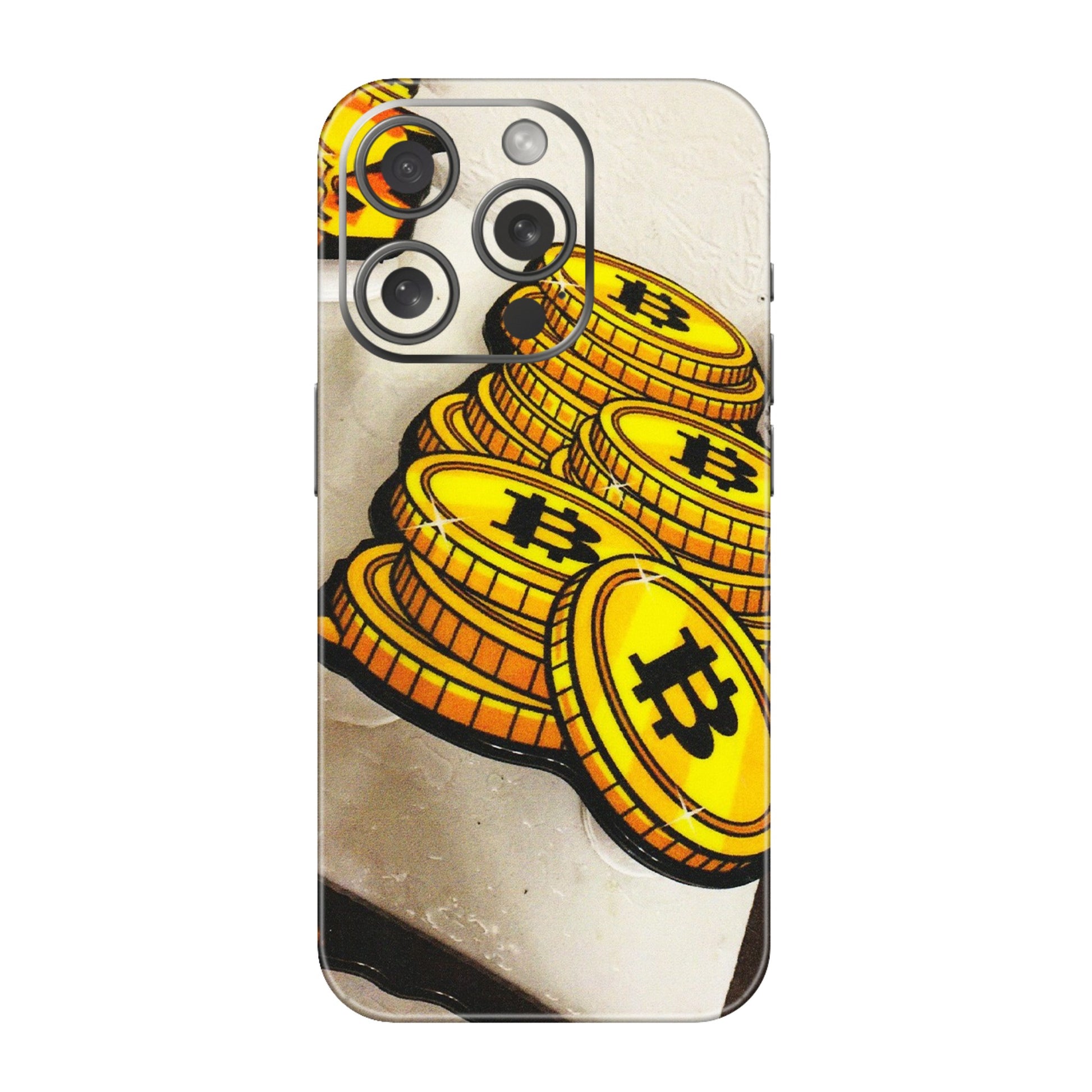 Apple iPhone Skins (All Models) - Billionaire Bitcoin Collection - Matte Finish (M-92) iPhone 15 Pro
