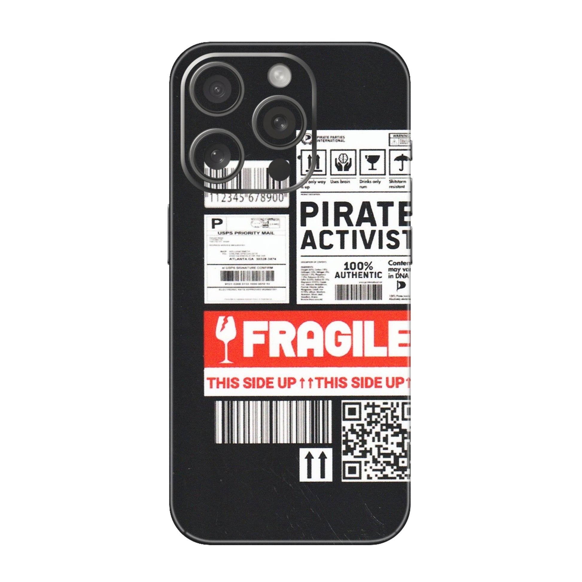 Apple iPhone Skins (All Models) - Handle With Care - Matte Finish (M-99) iPhone 15 Pro