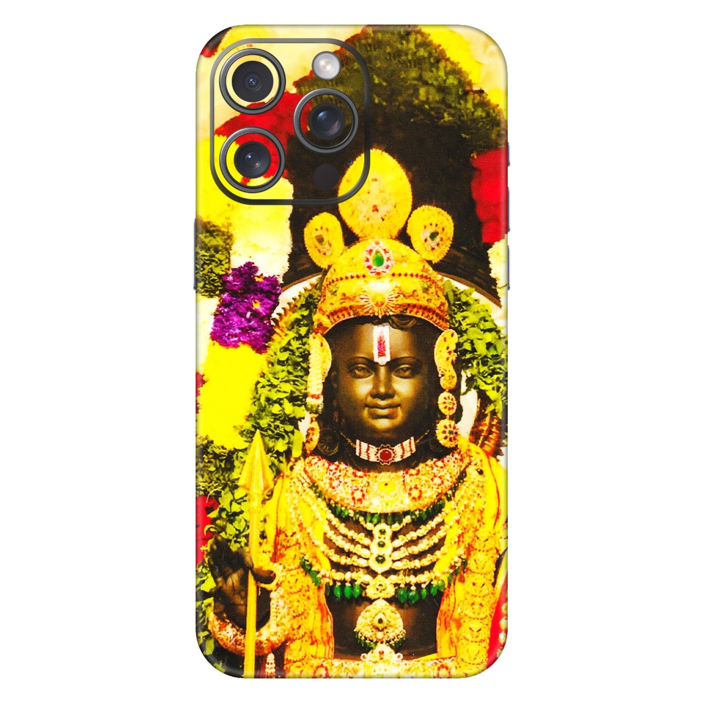 Apple iPhone Skins (All Models) - Ram Lalla Ayodhya - 3D Embossed Finish (L-103) iPhone 15 Pro Max