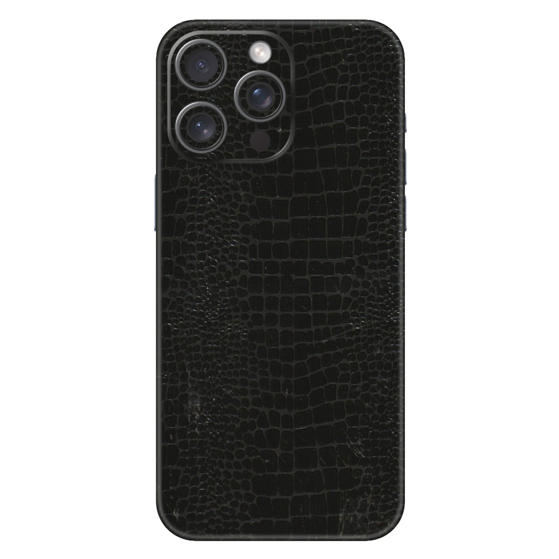 Apple iPhone Skins (All Models) - Snake Leather Black - 3D Embossed Finish (L-107) iPhone 15 Pro Max