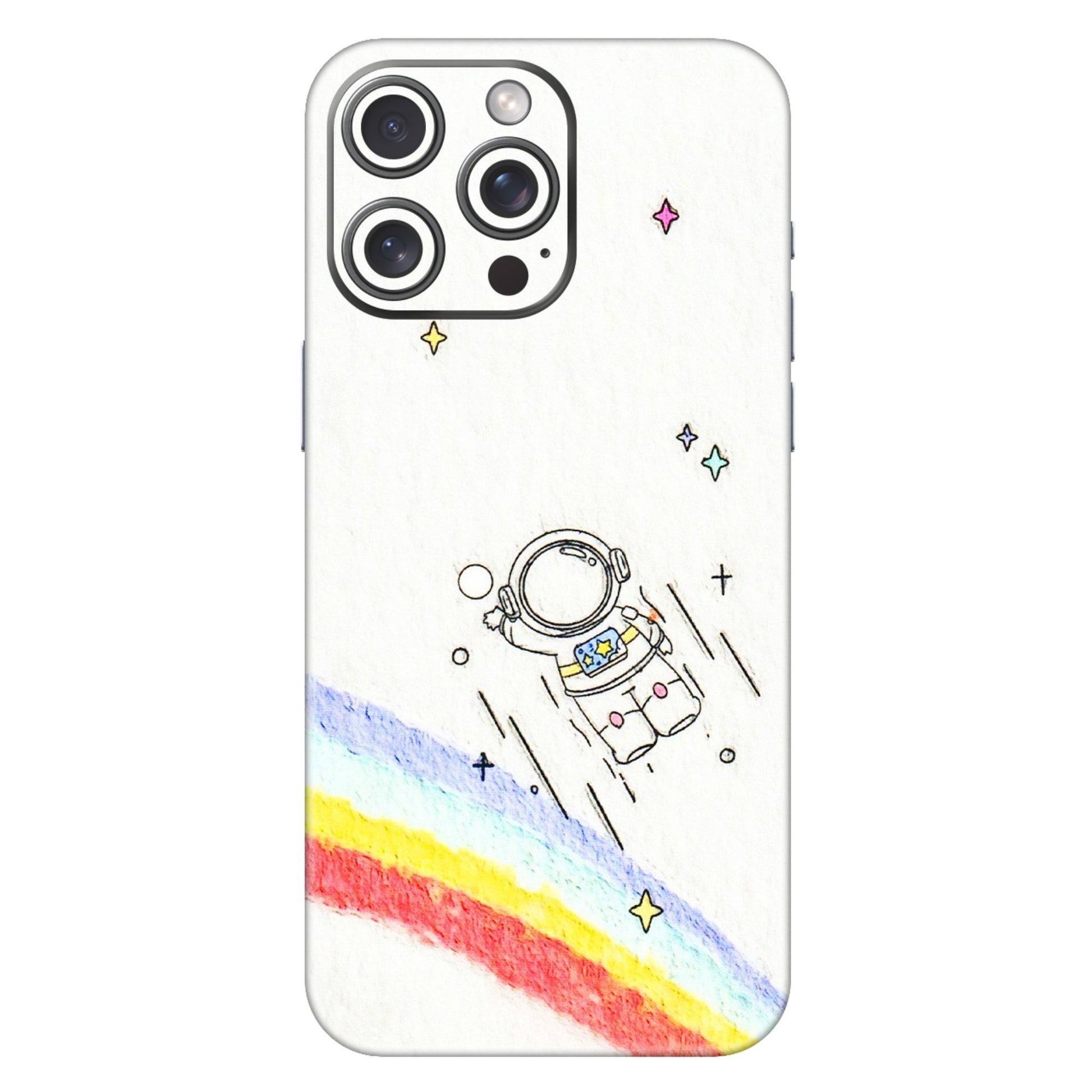 Apple iPhone Skins (All Models) - Milkyway Astronaut - 3D Embossed Finish (L-110) iPhone 15 Pro Max