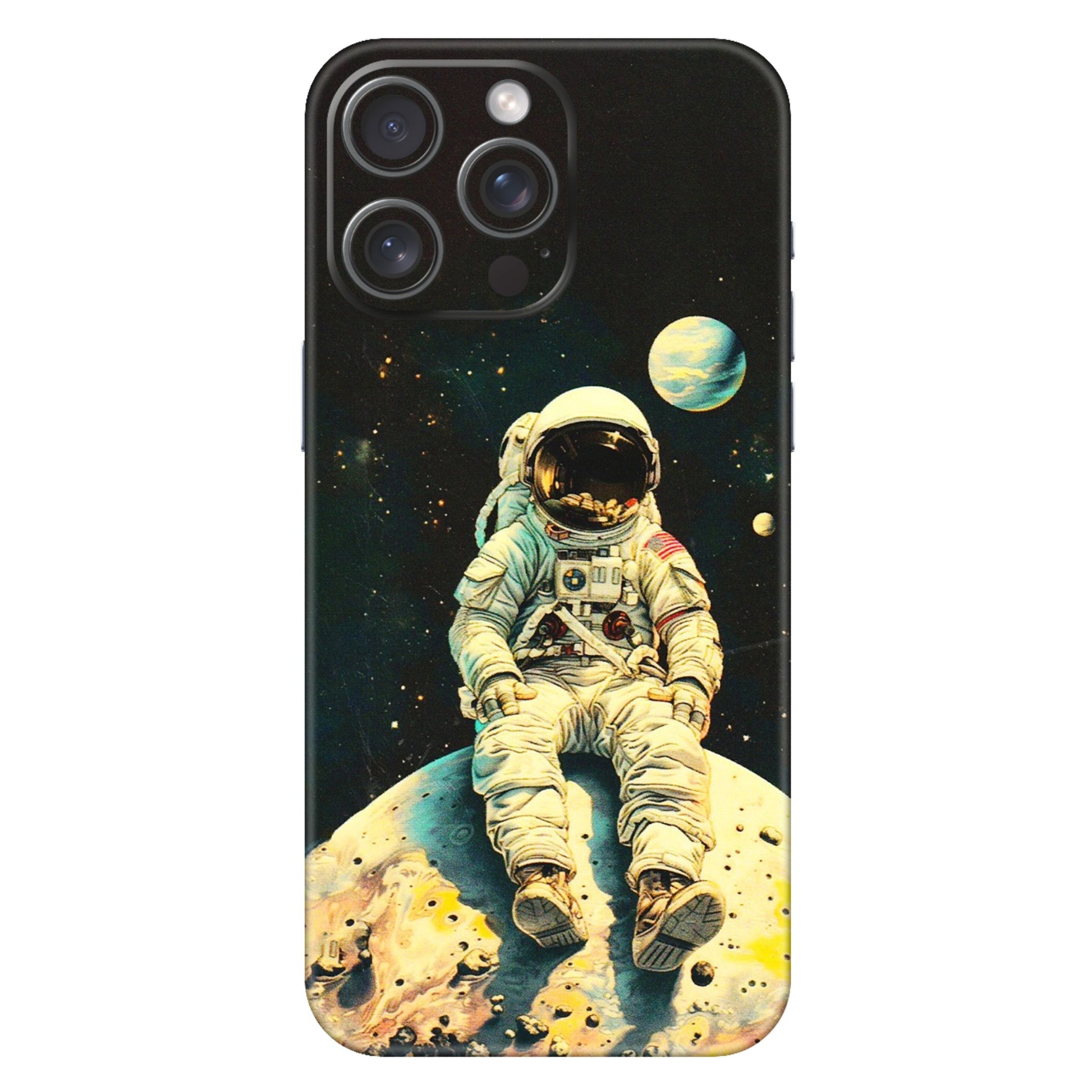 Apple iPhone Skins (All Models) - Astronaut in Space - 3D Embossed Finish (L-16) iPhone 15 Pro Max