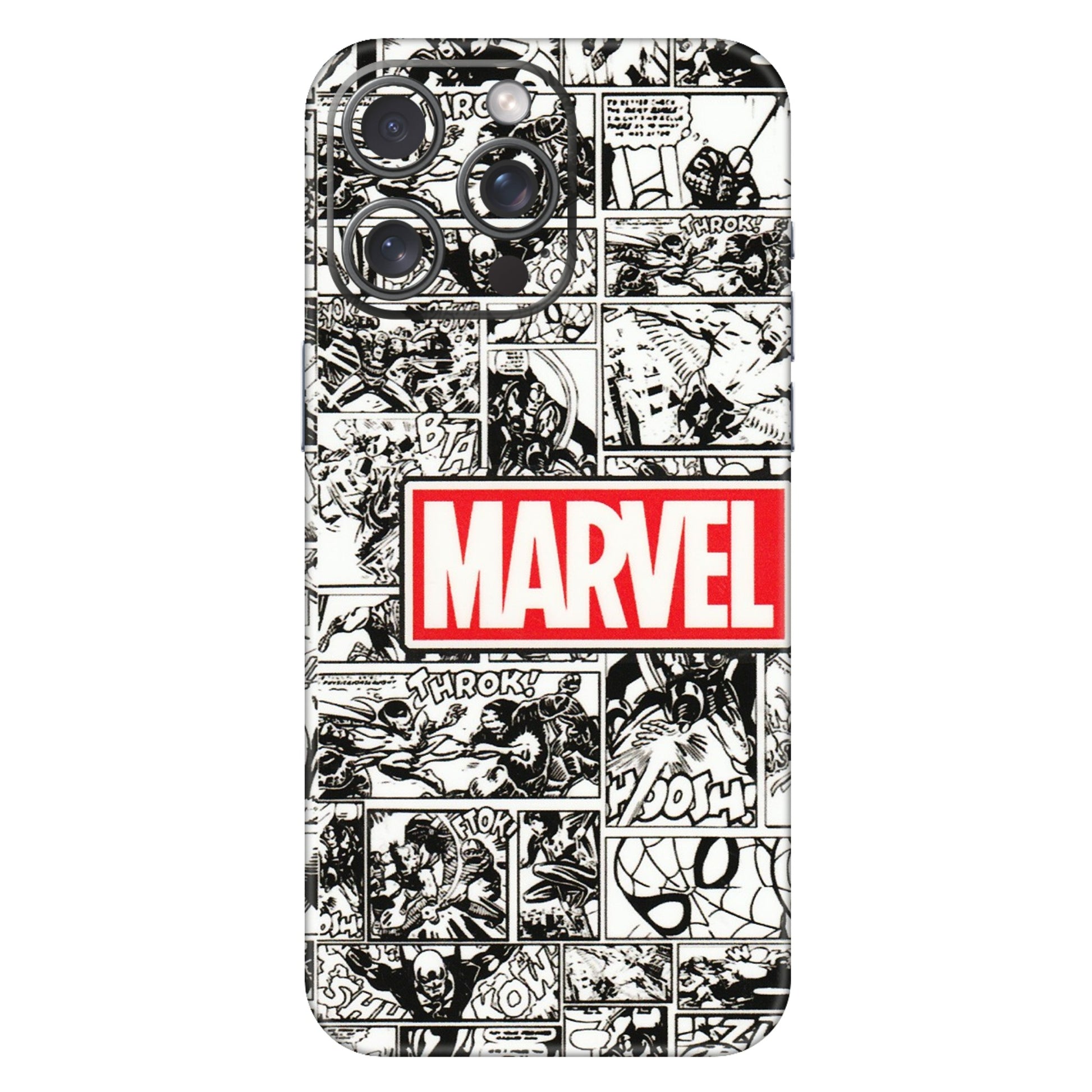 Apple iPhone Skins (All Models) - Marvel Comic - 3D Embossed Finish (L-171) iPhone 15 Pro Max