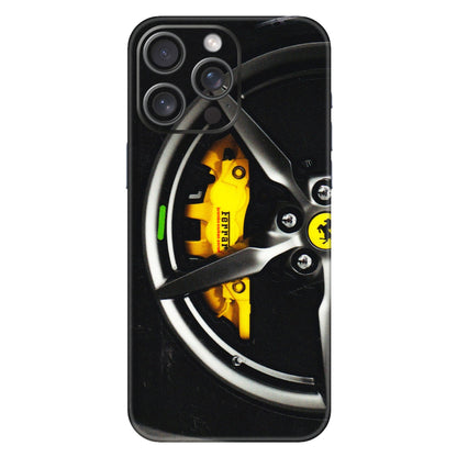 Apple iPhone Skins (All Models) - Ferrari Wheel Alloy - 3D Embossed Finish (L-173) iPhone 15 Pro Max